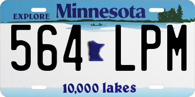 MN license plate 564LPM