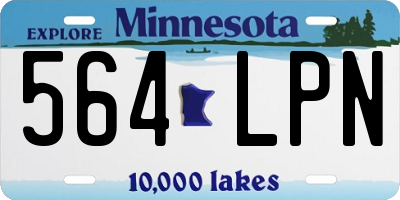 MN license plate 564LPN