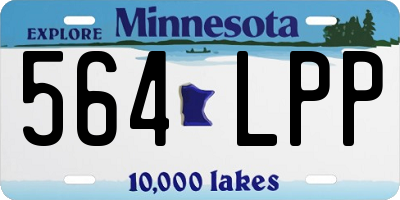 MN license plate 564LPP