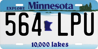 MN license plate 564LPU