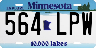 MN license plate 564LPW