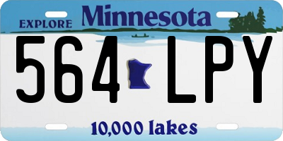 MN license plate 564LPY