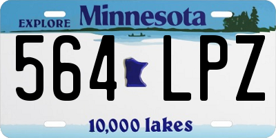 MN license plate 564LPZ
