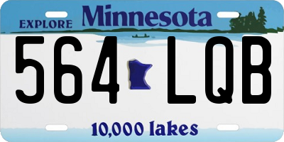 MN license plate 564LQB