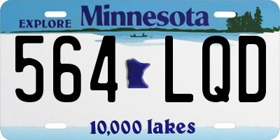 MN license plate 564LQD