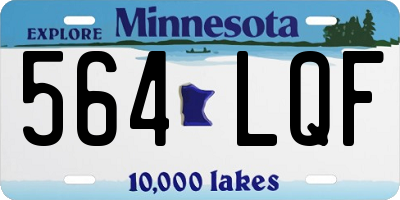 MN license plate 564LQF