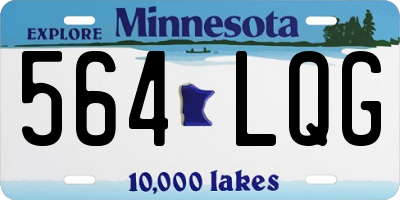MN license plate 564LQG