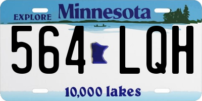 MN license plate 564LQH