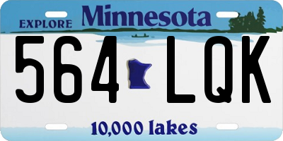 MN license plate 564LQK