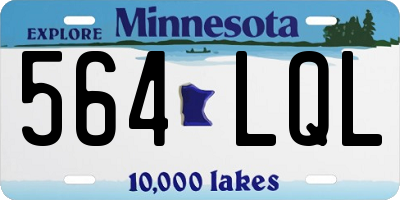MN license plate 564LQL
