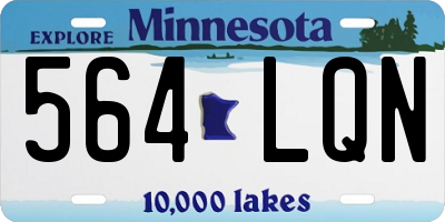 MN license plate 564LQN