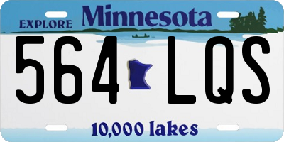 MN license plate 564LQS