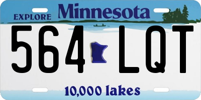 MN license plate 564LQT