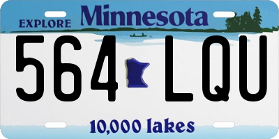MN license plate 564LQU