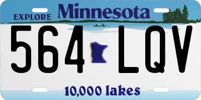 MN license plate 564LQV