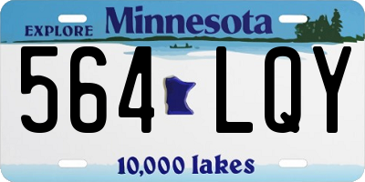MN license plate 564LQY