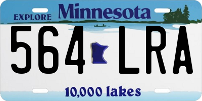 MN license plate 564LRA