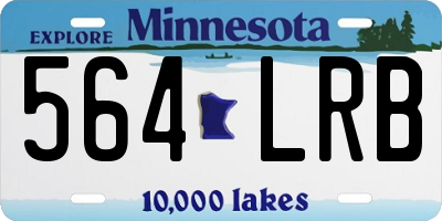 MN license plate 564LRB