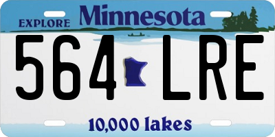 MN license plate 564LRE