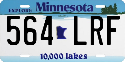 MN license plate 564LRF