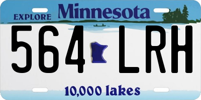 MN license plate 564LRH