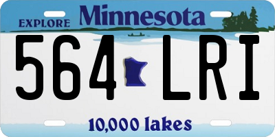 MN license plate 564LRI