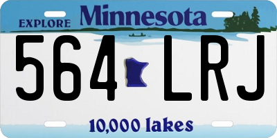 MN license plate 564LRJ