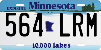 MN license plate 564LRM