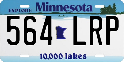 MN license plate 564LRP
