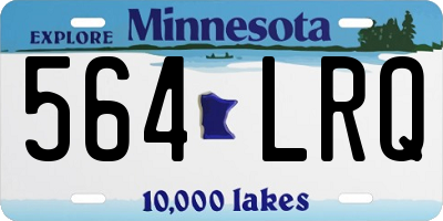 MN license plate 564LRQ