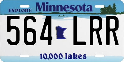 MN license plate 564LRR