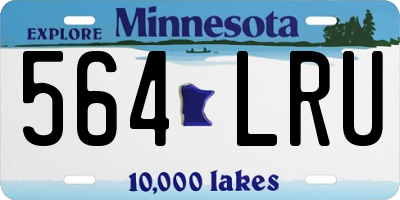 MN license plate 564LRU