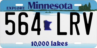 MN license plate 564LRV