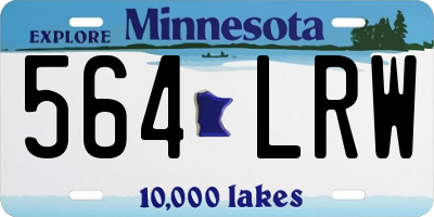 MN license plate 564LRW