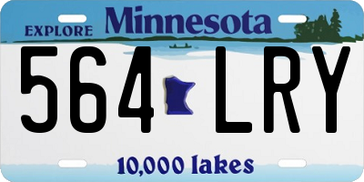 MN license plate 564LRY