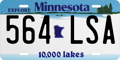MN license plate 564LSA