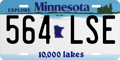 MN license plate 564LSE