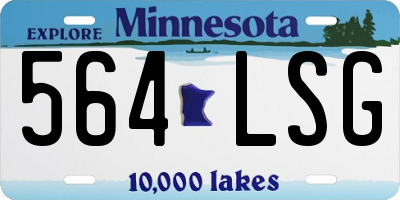 MN license plate 564LSG