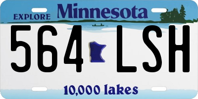 MN license plate 564LSH