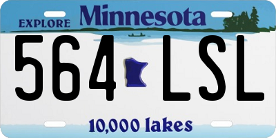 MN license plate 564LSL