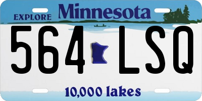 MN license plate 564LSQ