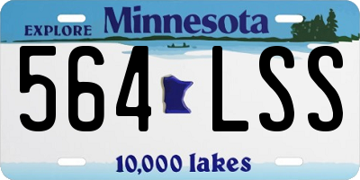 MN license plate 564LSS