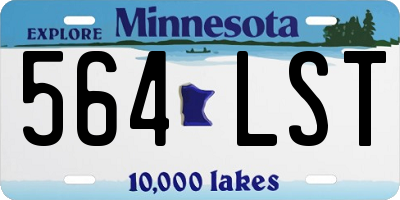 MN license plate 564LST