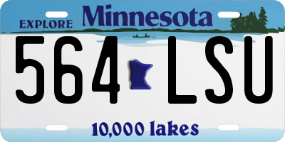 MN license plate 564LSU