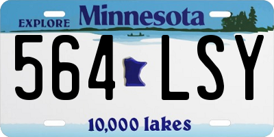 MN license plate 564LSY