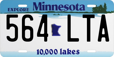MN license plate 564LTA