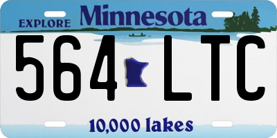 MN license plate 564LTC