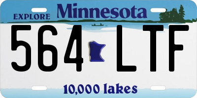 MN license plate 564LTF