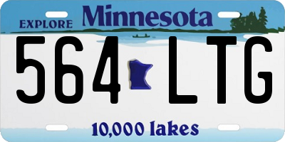 MN license plate 564LTG