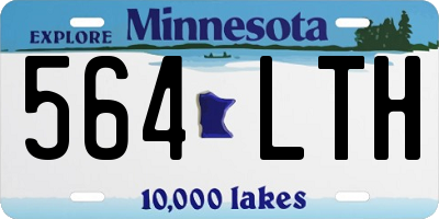 MN license plate 564LTH